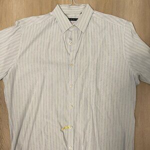 Men’s Theory Button Up Long Sleeve Dress Shirt Size Medium